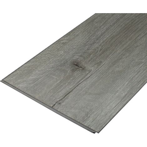 Hochbeständiger SPC-Vinyl-Bodenbelag mit Clips, graue Eiche, 1,95 m² (Nutzschicht 0,5 mm) - Farbe - Graue Eiche, Deckfläche in m² - 1,95 (1/5)