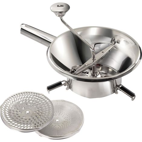 Moulin à légumes inox 3 grilles 24cm - Tellier - N3004BG (1/3)