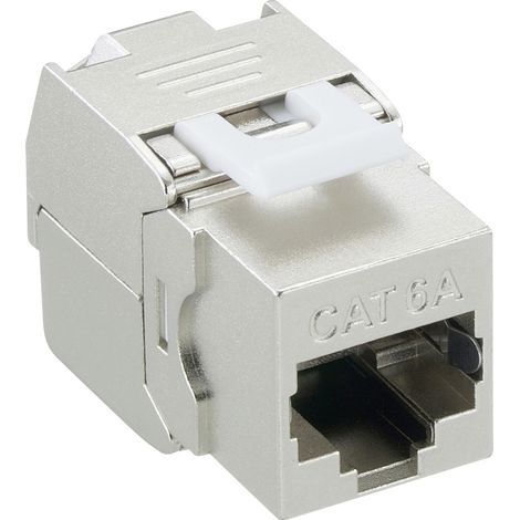 Lumberg 2542 05 Modular-Einbaukupplung, Cat. 6a, 8p8c (RJ45), gerade Ausführung 167447 Stecker, gera