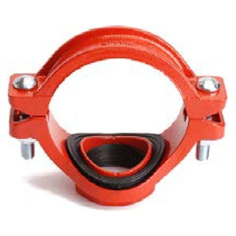 Collarín roscado rojo Medidas: 4" x 2"