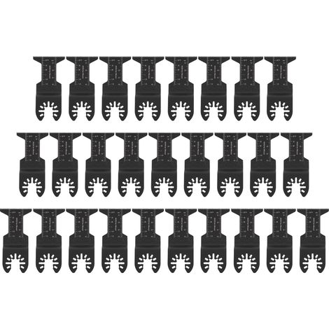 27 lames de scie oscillante de 44 mm en acier à haute teneur en carbone, lames droites pour la coupe et le polissage (1/5)