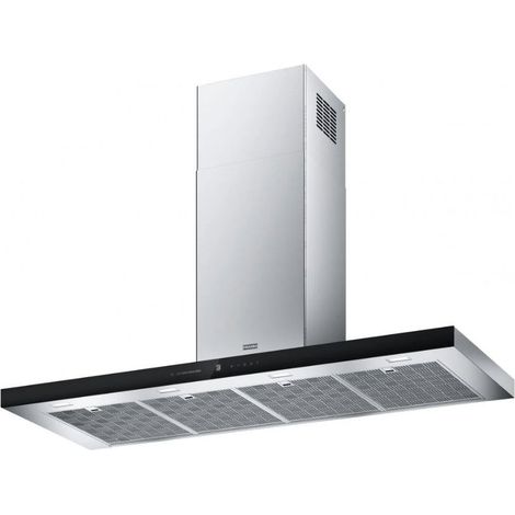 Cappa Franke da parete FTLN 120 cm inox e vetro nero classe A+ (1/3)