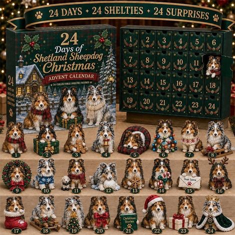 Creative new whimsical and adorable 24-day calendar blind box pet keychain acrylic in stock - Australian Shepherd