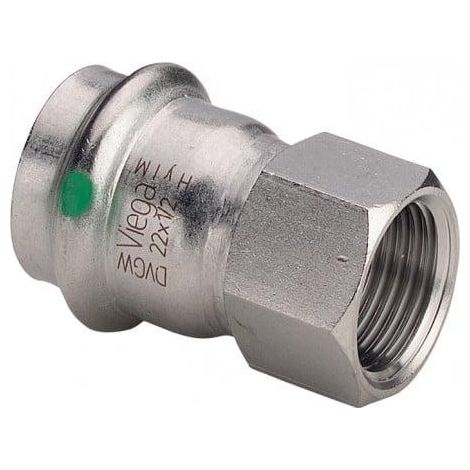 Acoplamiento Viega acero inoxidable Ø18 mm rosca 1 2