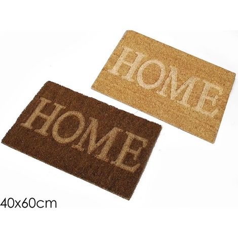 Tappeto tappetino da esterno zerbino in cocco per ingresso porta portone 40x60cm - decoro: decoro 2 (1/4)