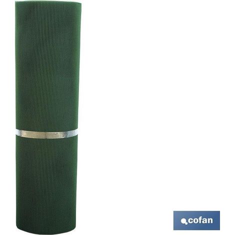 Rete da giardino quadrata in plastica 5mm Verde 1x25m (1/2)