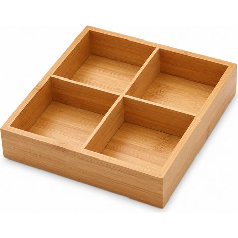 Bamboo Compartment Tray for Aperitifs and Dried Fruits 22.5 cm (1/5)