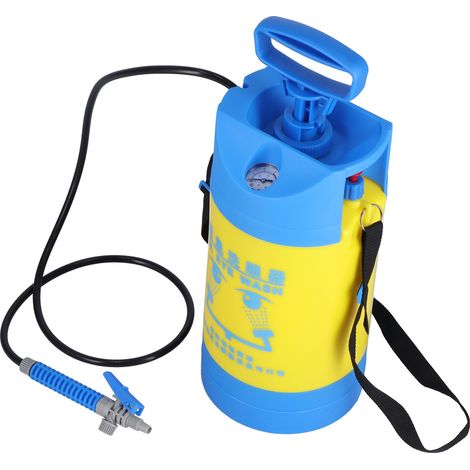 Pulvérisateur à pression 5L avec soupape de décharge de pression, pulvérisateur portable à 2 ports pour l'arrosage du jardin et de la pelouse (1/5)