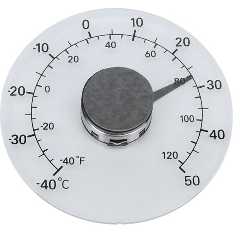 Thermomètre extérieur adhésif transparent imperméable pour porte fenêtre mesure température intérieur extérieur ferme maison (1/5)