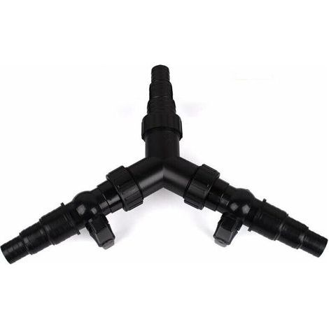 Y-förmiger Wasserverteiler für Teichpumpe Cst-02F 25/32/38 mm (1"/1 1/4"/1 1/2"), von DEBUNS (1/5)