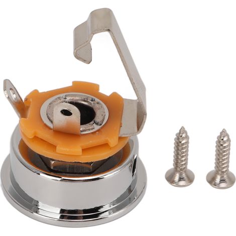 Douille de sortie stéréo pour guitare électrique, jack métallique argenté renforcé en forme de coupe ronde, compatible TL.