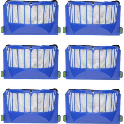 Pack of 6 Replacement Filters Compatible with iRobot Roomba 600 605 610 620 630 650 660 Series Vacuum Cleaners (1/5)