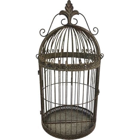 Garden Mirror Cage - Metal - L17 x W32 x H63 cm