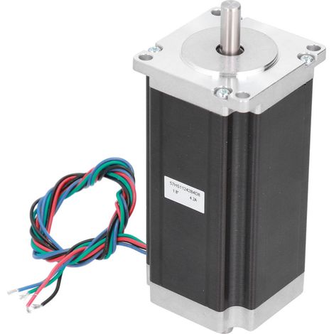 57 Schrittmotor 3 Nm Hochdrehmomentmotor mit 8 mm Welle für CNC-Fräsmaschinen 24 V 4,2 A 57HS11242B4D8 Doppelwelle (1/5)