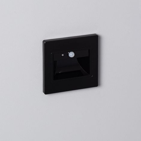 Segnapasso LED con Sensore PIR Finitura Nero 3000K Bianco Caldo (1/5)