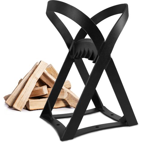 Fendeur de bois manuel – Acier haute teneur carbone – Coupe nette en frappant avec un marteau – Dimensions 24,5 × 21 × 37 cm – Froadp