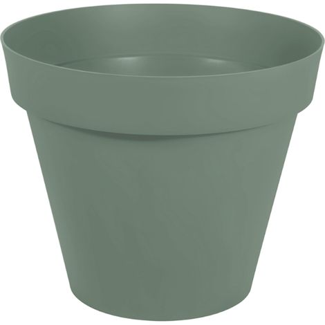 Pot de fleur Toscane Ø80 x 66 cm rond - 170L - Vert Laurier - EDA (1/2)