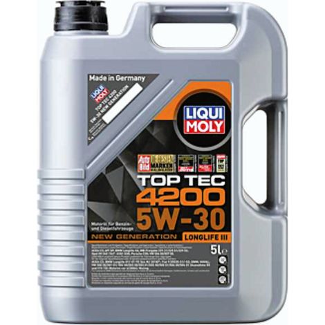Huile moteur légère haute technologie Top Tec 4200 5W30 5L Liqui Moly