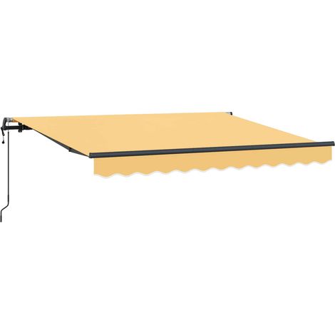 Ausziehbare Markise Sand 3,5 x 2 m Stoff vidaXL (1/5)