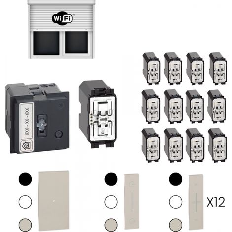 Bticino Kit gestione tapparelle Centralizzato APP Wireless Living Now - K2010KITN nr.12 Tapparelle