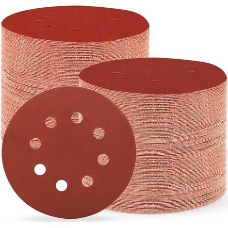 Schleifscheiben 125mm Klett 600 Körnung 8 Loch 150 Stück 600 Körnung (1/5)