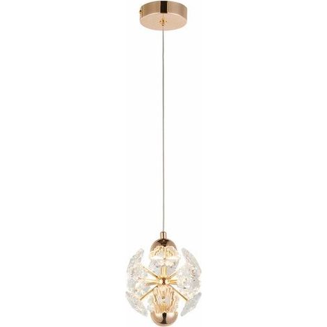 Suspension glamour laiton cristal LED 5W Meduza Reality (1/2)