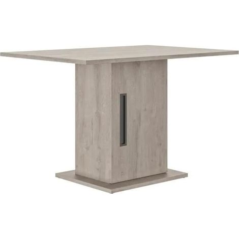 Gami Tisch Boston hellgrau 120x80 cm rechteckig