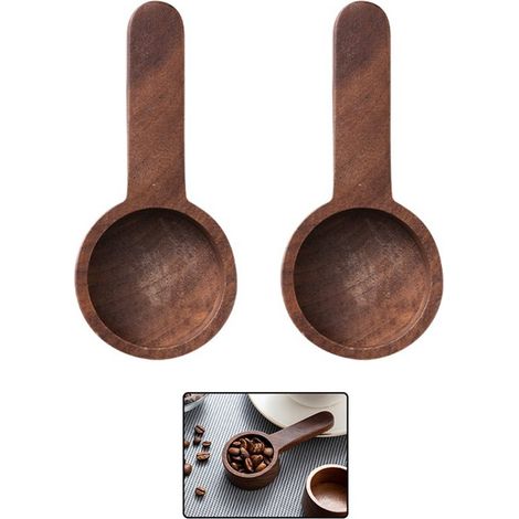 Cuillère à café 2 pièces - Cuillère à café en bois - Teaspo - Cuillère à mesurer - 9, 7 x 4, poudre de café, 4.5 (1/5)