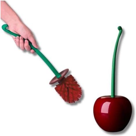 1 Ensemble De Brosse De Toilette Cerise, Brosse De Toilette Créative, Brosses De Toilette Et Supports Brosse Toilettes WC Produits et Accessoires de Nettoyage (1/5)