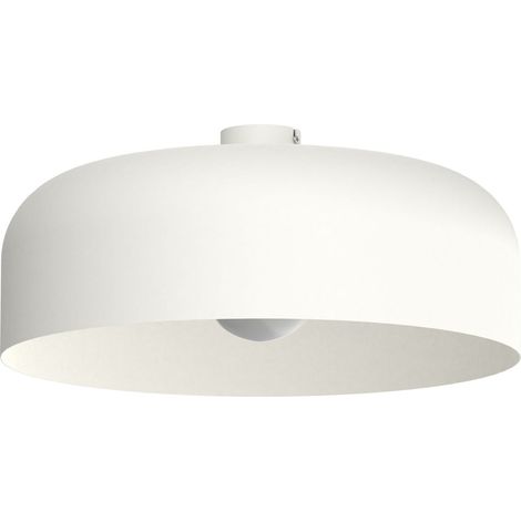 LUMICOM TUZZI Plafoniera, 1xE27, max 42W, metallo, bianco opaco, D.50cm
