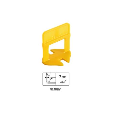 Raimondi BASE LIVELLANTE CON FERITOIA PER CUNEO H mm. 12  fuga mm. 2,0 - 250 pz.