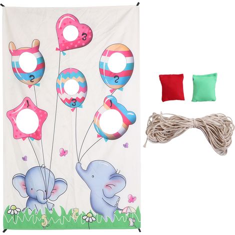 Jeu de lancer intérieur pour enfants, ensemble de sacs de sable avec rideau de porte, jeu familial adulte pour fête