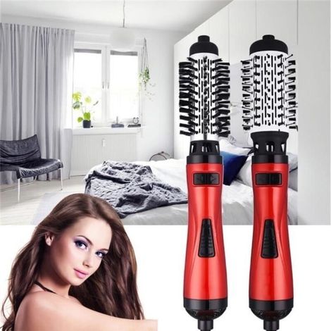 Brosse soufflante rotative tournante à brushing - 1000 Watts - 2 têtes - Air chaud/froid - 2 vitesses (1/3)
