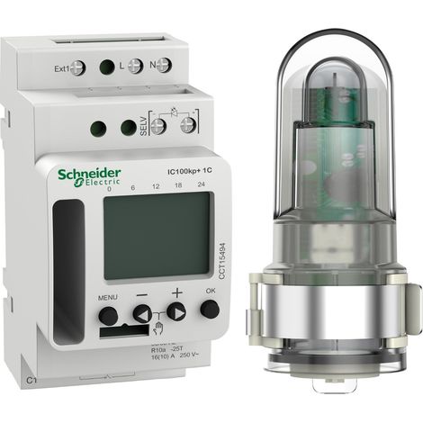 Dämmerungsschalter IC 100KP+ 1C mit Lichteinstellung von 1 bis 99.000 Lux und Wochenprogrammierung