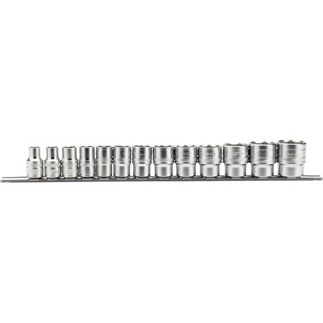Draper 1/2" Sq. Dr. Imperial Sockets on a Metal Rail (13 Piece) (16498) (1/5)