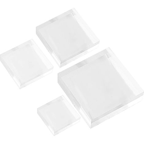 Présentoir à bijoux en acrylique, boîte de rangement pour colliers, 8 présentoirs transparents (1/5)