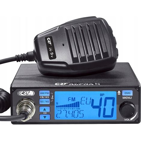 Radio CB CRT Alpha N 12/24V AM/FM NRC VOX écho ASQ ctcss DCS (1/4)