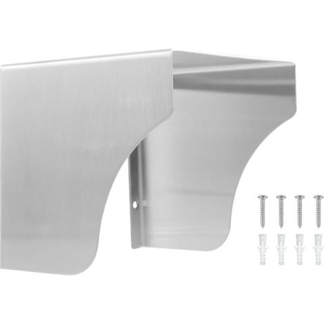 Protection Contre la Pluie en Acier Inoxydable, 12x12x12cm Cache Sonnette en Acier Inoxydable, Boîtier de Protection des Interrupteurs, Protection de Prise Murale, pour Salle de bain (1/5)