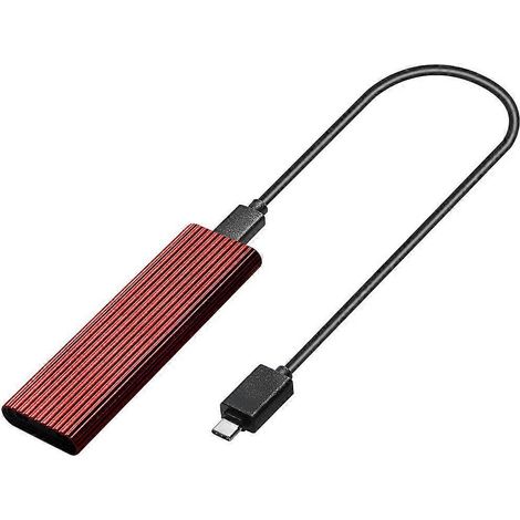 Boîtier pour disque dur M.2 SATA NVMe vers USB 3.1 double protocole 10 Gbit/s avec CC C (1/5)