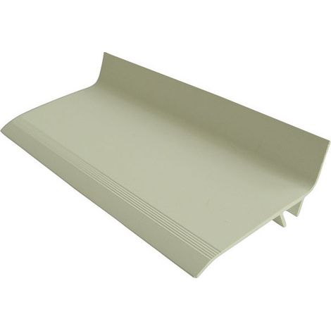 Moncoffrage – Couvre joint de façade angle PVC 7 cm – Longueur 3 m – 5 clips inclus – Finition esthétique pour murs
