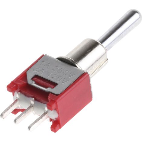 Interrupteur à levier RS PRO, On-Off-On, 1RT, 3 A @ 120 V c.a. ( Prix pour 1 ) (1/2)