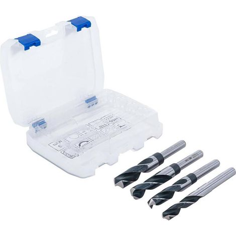 Jeu de Mèches HSS 14-20 mm - 4 pcs - Acier Rapide, Haute Précision - Perçage Efficace et Durable - D-Work