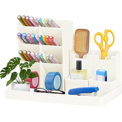 Organizzatore multifunzionale per cancelleria - Scatola portaoggetti per ufficio, casa e scuola - Portapenne per cancelleria e forniture per ufficio (1/5)
