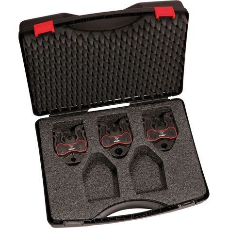 Virax – Estuche con 3 mini alicates de engaste para multicapa Ø16-20-25 mm – Acero endurecido – Crimpado en espacios reducidos – 252592 (1/2)