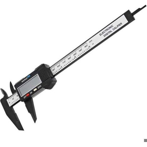 1 pc Pied à coulisse électronique avec grand écran LCD, 150 mm, micromètre numérique avec conversion MM/pouce (1/5)