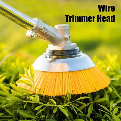 Weed Brush Cutter, Nylon Wheel Brush Trimmer, 25 mm Weeding Brush Trimmer, Fixed Plate Structure, Weeding Wheel Lawn Mower Accessories, Suitable for Yard Garden Agriculture Weeding Visit the Hoopoocol (1/4)