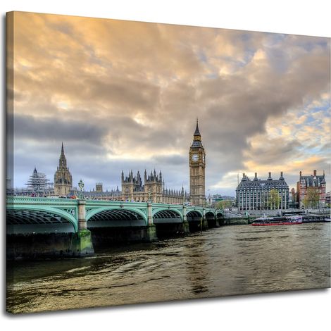 Leinwanddruck Architektur London Big Ben 100x80