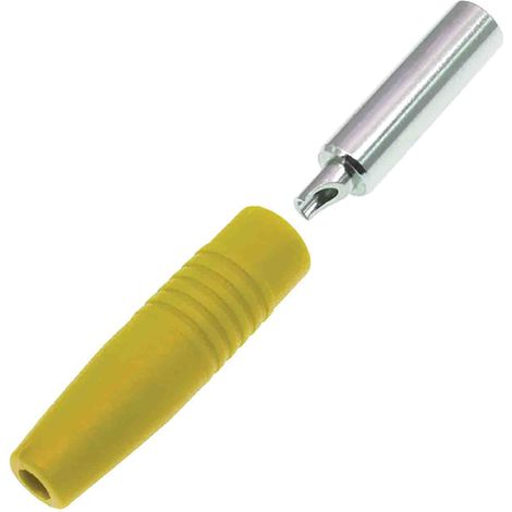 Fiche banane femelle 4 mm RS PRO Jaune Femelle 24A 30V ( Prix pour Sachet de 5 )