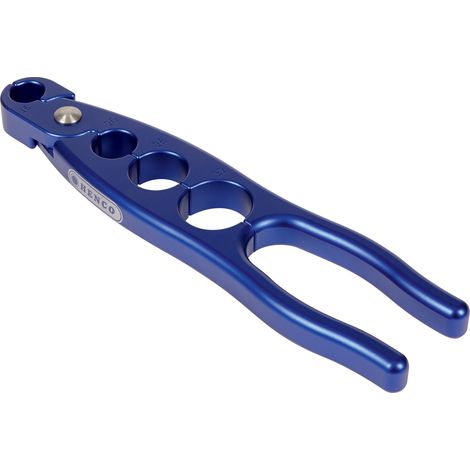 Henco – Pince de serrage pour tube multicouche 16-20-26-32mm – Aluminium anodisé – Prise optimale pour calibrage tubes courts