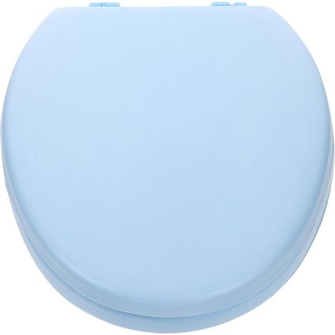 Abattant de toilette en mousse INOOMP , rembourré et doté d'une housse amovible , pour salles bains (1/5)